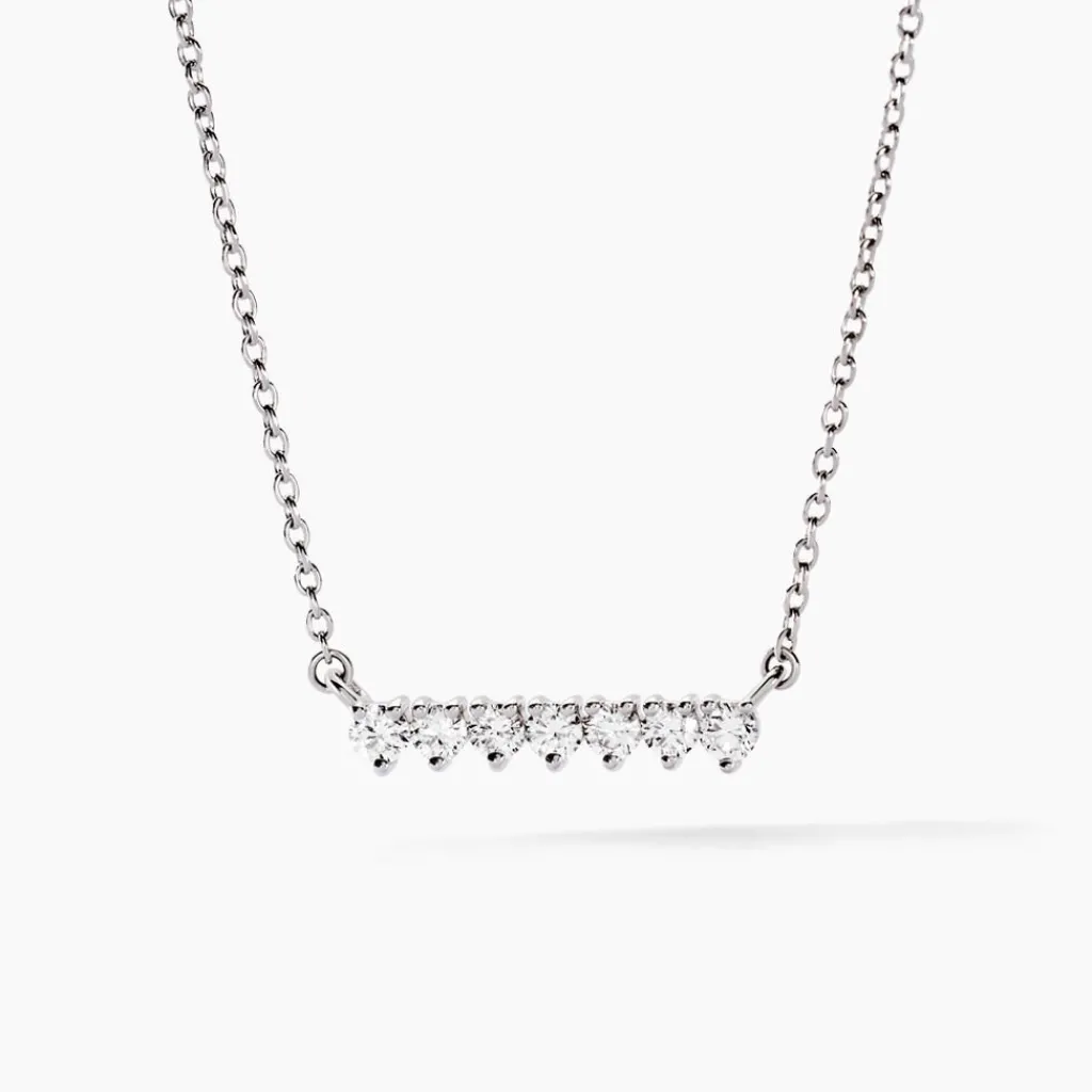 Histoire d'Or Collier Blitalia Or Blanc Diamant Synthétique Sale