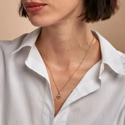 Histoire d'Or Collier Bobbie Plaqué Or Jaune Oxyde De Zirconium