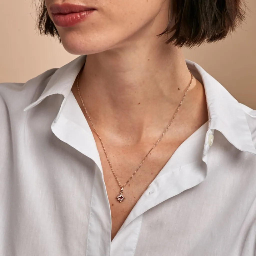 Histoire d'Or Collier Bobbie Plaqué Or Jaune Oxyde De Zirconium