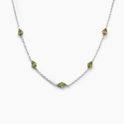 Histoire d'Or Collier Borya Argent Blanc Oxyde De Zirconium argent blanc oxyde vert Discount