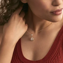 Histoire d'Or Collier Brigita De Zirconium plaqué or jaune oxyde Hot