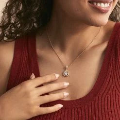 Histoire d'Or Collier Brigita De Zirconium plaqué or jaune oxyde Hot