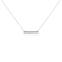 Histoire d'Or Collier Bronwen Argent Blanc New