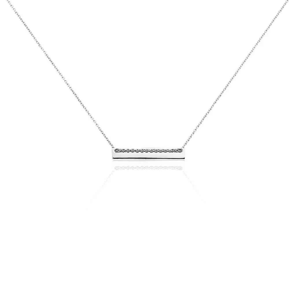 Histoire d'Or Collier Bronwen Argent Blanc New