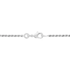 Histoire d'Or Collier Cacilda Maille Corde Argent Blanc Clearance