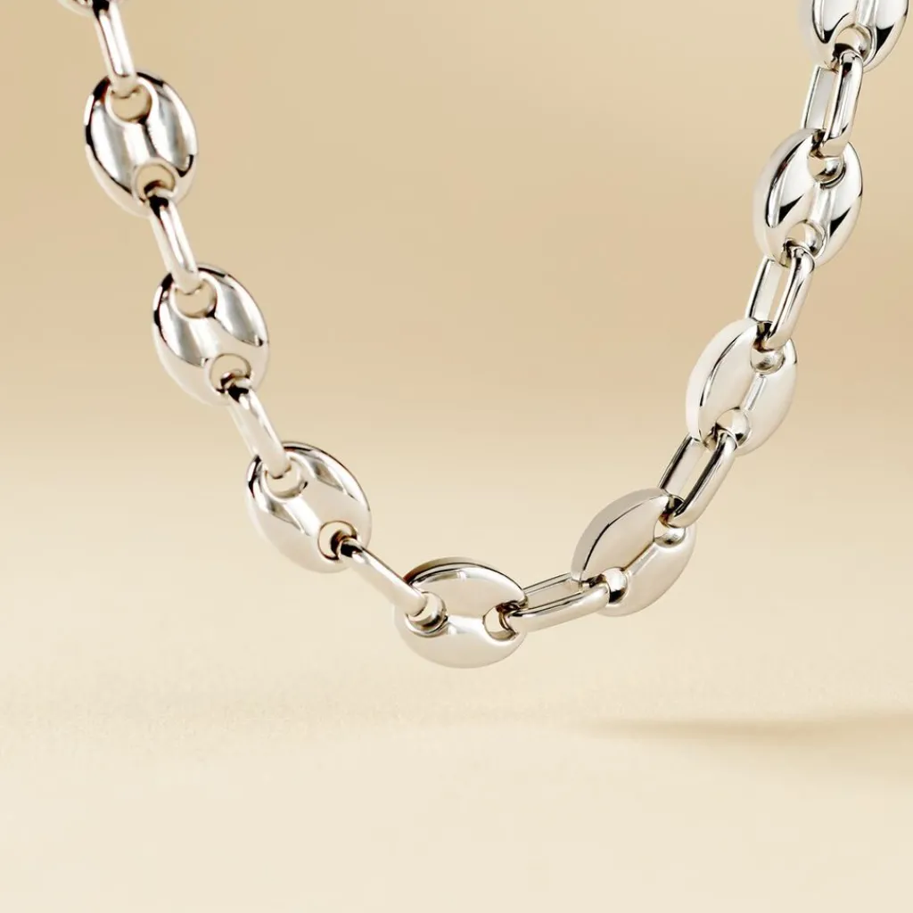 Histoire d'Or Collier Cadia Acier Blanc Hot