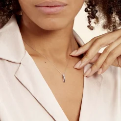 Histoire d'Or Collier Callune Or Blanc Diamant Discount