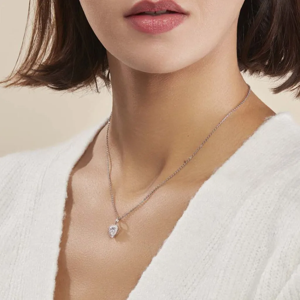Histoire d'Or Collier Calvi De Zirconium argent blanc oxyde Hot