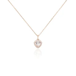 Histoire d'Or Collier Calvi De Zirconium argent rose oxyde New