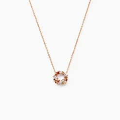 Histoire d'Or Collier Camelia De Zirconium argent rose oxyde Online
