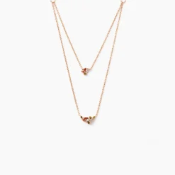 Histoire d'Or Collier Camelia Argent Rose Oxyde De Zirconium argent rose oxyde champagne Discount