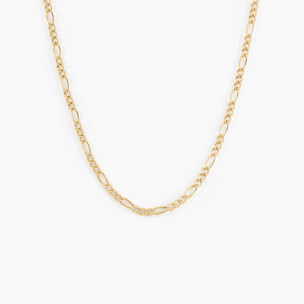 Histoire d'Or Collier Cameo Maille Alternée 1/3 or jaune Discount