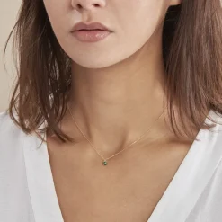 Histoire d'Or Collier Campsis Or Jaune Malachite Clearance