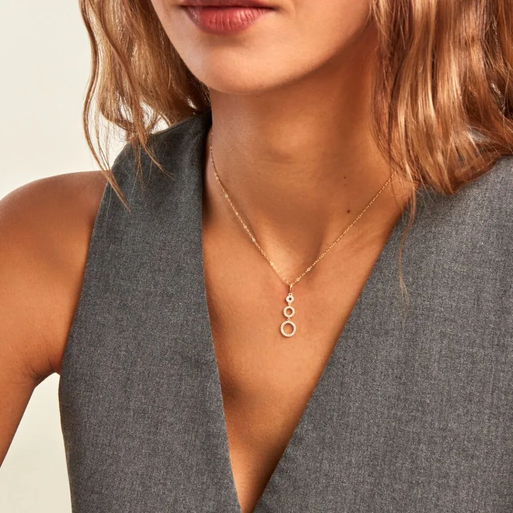 Histoire d'Or Collier Camron Or Jaune Oxyde De Zirconium Online