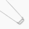 Histoire d'Or Collier Canelle Argent Blanc Oxyde De Zirconium