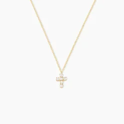 Histoire d'Or Collier Canice Croix Or Jaune Oxyde De Zirconium Sale