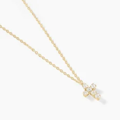 Histoire d'Or Collier Canice Croix Or Jaune Oxyde De Zirconium Sale