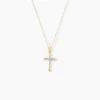 Histoire d'Or Collier Canice Croix Or Jaune Diamant New