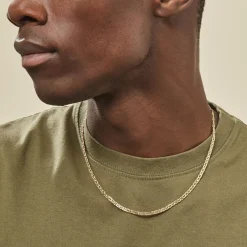 Histoire d'Or Collier Capucin Or Jaune Maille Marine Plate Hot