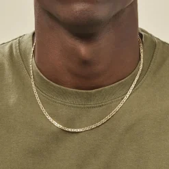 Histoire d'Or Collier Capucin Maille Marine Plate or jaune Outlet