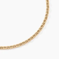 Histoire d'Or Collier Capucin Maille Marine Plate or jaune