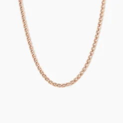 Histoire d'Or Collier Capucin Or Rose Maille Marine Plate or jaune Hot