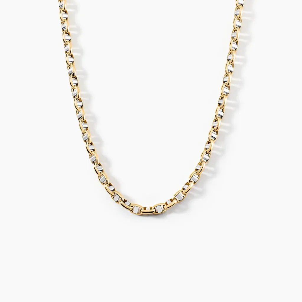 Histoire d'Or Collier Carlo Or Bicolore Maille Marine Ronde Clearance