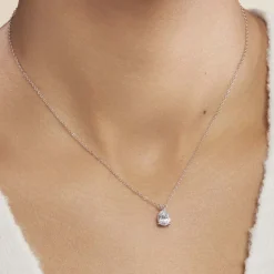 Histoire d'Or Collier Carolyn Argent Blanc Oxyde De Zirconium Outlet