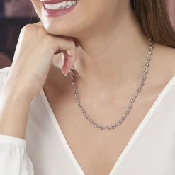 Histoire d'Or Collier Carrus Argent Blanc