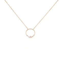 Histoire d'Or Collier Celene Argent Rose Oxyde De Zirconium Outlet