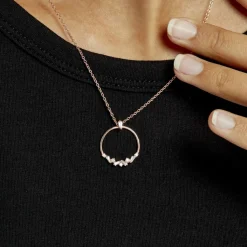 Histoire d'Or Collier Celene Argent Rose Oxyde De Zirconium Outlet