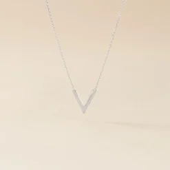 Histoire d'Or Collier Celene or blanc New