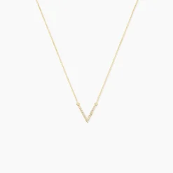 Histoire d'Or Collier Celene Or Jaune Oxyde De Zirconium