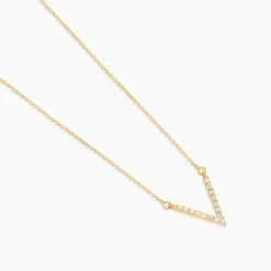 Histoire d'Or Collier Celene Or Jaune Oxyde De Zirconium