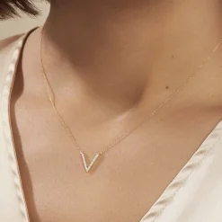 Histoire d'Or Collier Celene Or Jaune Oxyde De Zirconium