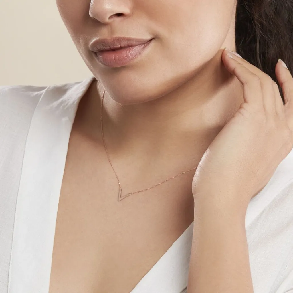 Histoire d'Or Collier Celene or rose Clearance