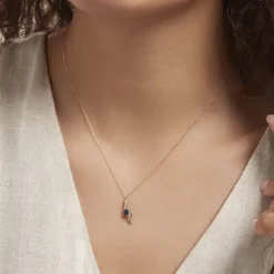 Histoire d'Or Collier Celestine Or Jaune Saphir Et Diamant Hot