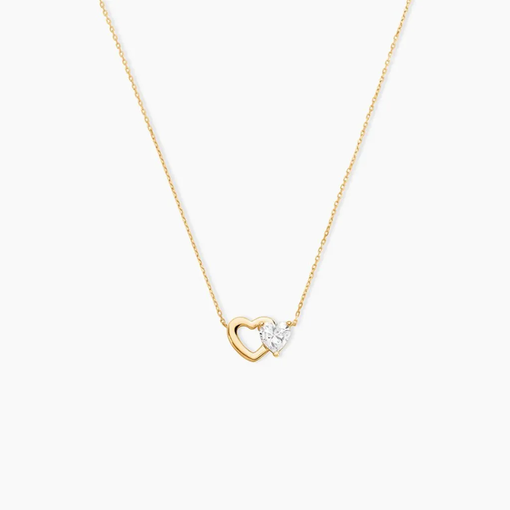 Histoire d'Or Collier Charlelie Or Jaune Oxyde Hot