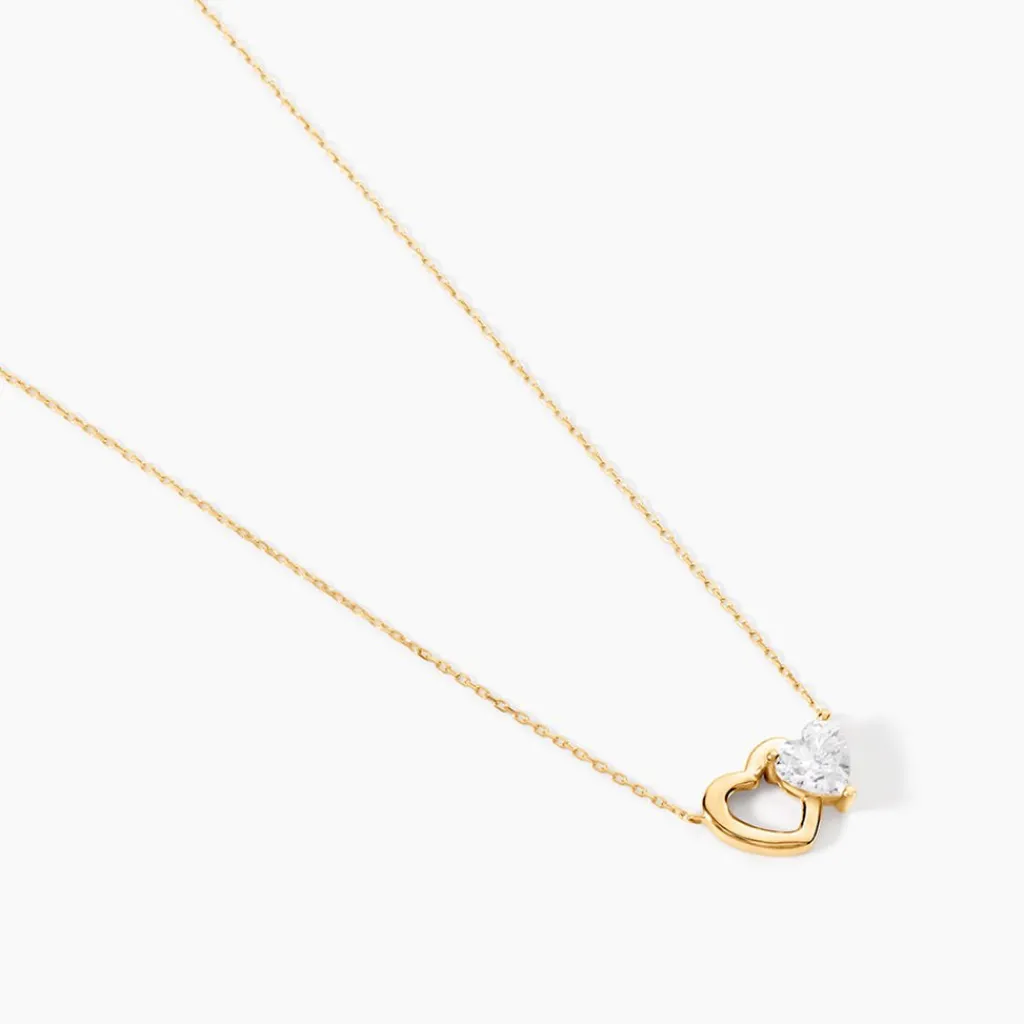 Histoire d'Or Collier Charlelie Or Jaune Oxyde Hot