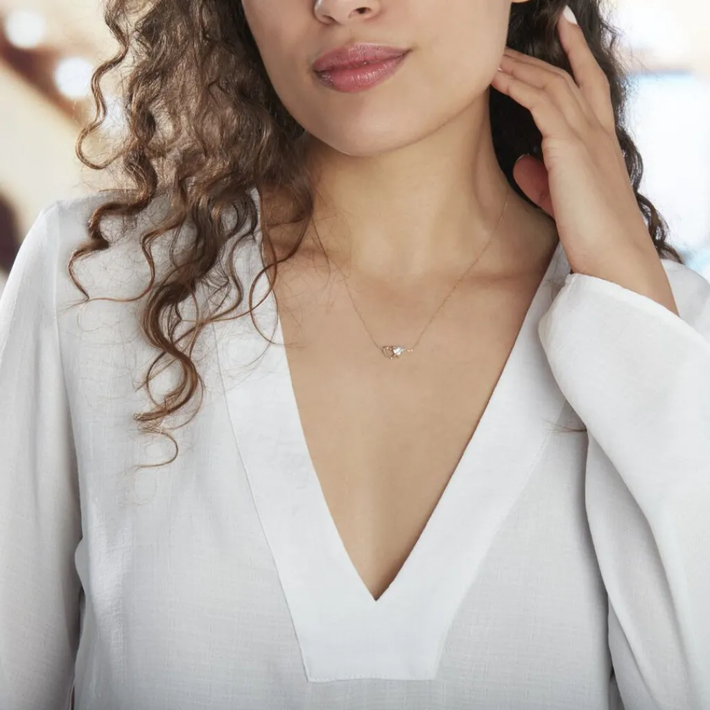 Histoire d'Or Collier Charlelie Or Jaune Oxyde Hot