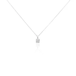 Histoire d'Or Collier Charlene Or Blanc Diamant Synthetique or blanc diamant synthétique blanc New