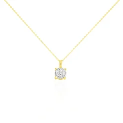 Histoire d'Or Collier Charlene Or Jaune Diamant Synthetique or jaune diamant synthétique blanc