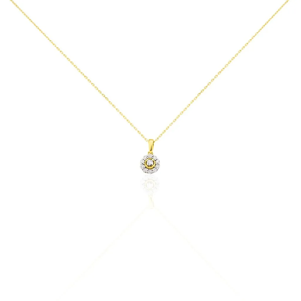 Histoire d'Or Collier Charletta Or Jaune Diamant New