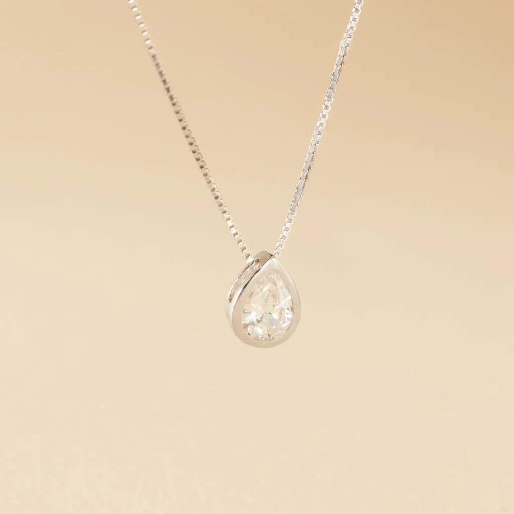 Histoire d'Or Collier Cherice Argent Blanc Oxyde De Zirconium Clearance