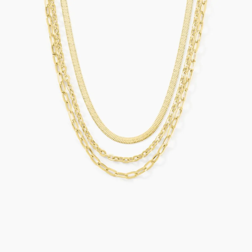 Histoire d'Or Collier Cherilyn Acier Doré Discount