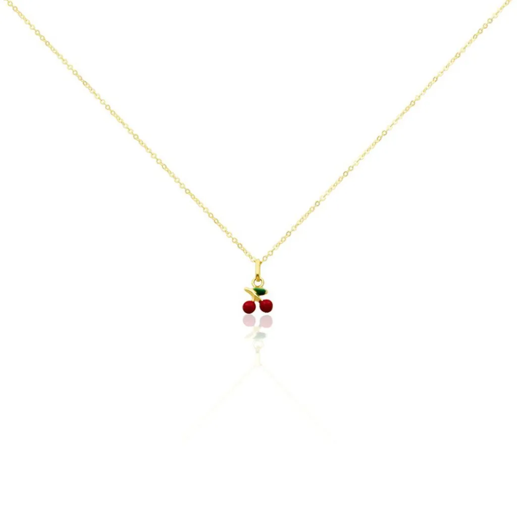 Histoire d'Or Collier Cherry Cerise Or Jaune New