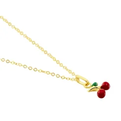Histoire d'Or Collier Cherry Cerise Or Jaune New