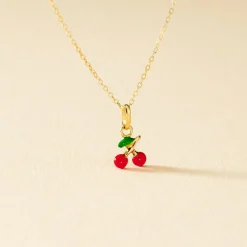 Histoire d'Or Collier Cherry Cerise Or Jaune New