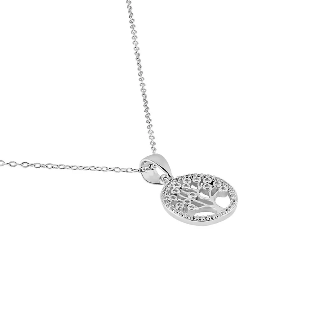 Histoire d'Or Collier Chimere Argent Blanc Oxyde De Zirconium Sale