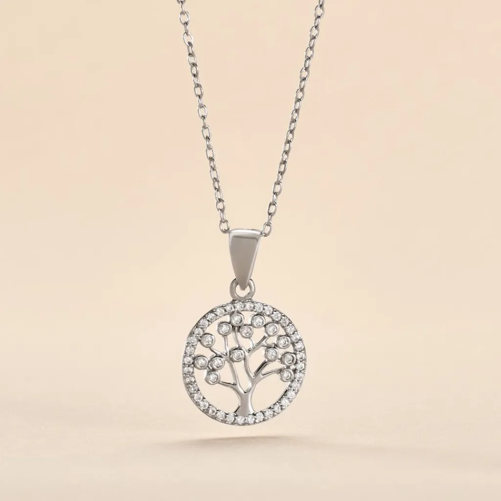 Histoire d'Or Collier Chimere Argent Blanc Oxyde De Zirconium Sale